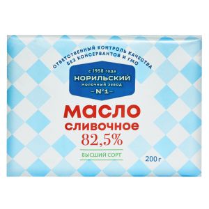 Масло сливочное 82,5% 200 г