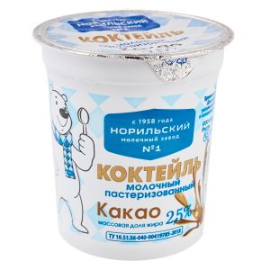 Коктейль молочный какао 2,5% 200 г
