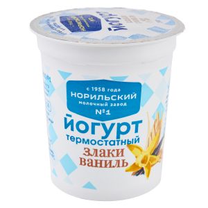 Йогурт термостатный злаки-ваниль 6% 200 г